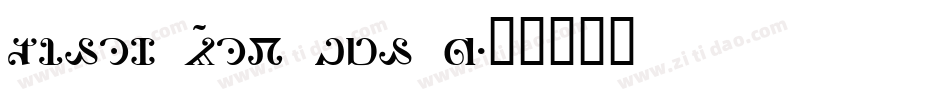 Times New Rom B字体转换